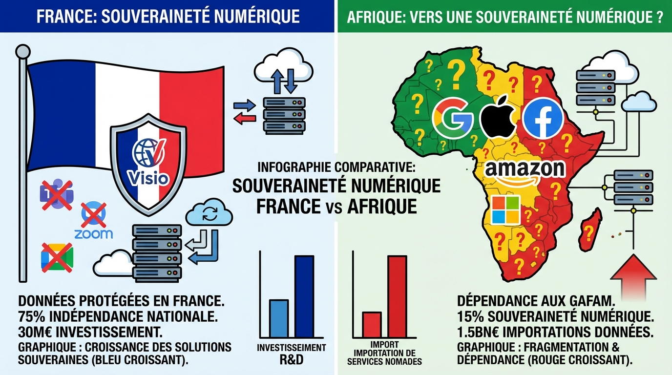 Souveraineté numérique : La France Bloque Teams et Zoom - Pourquoi l'Afrique doit absolument en tirer les leçons