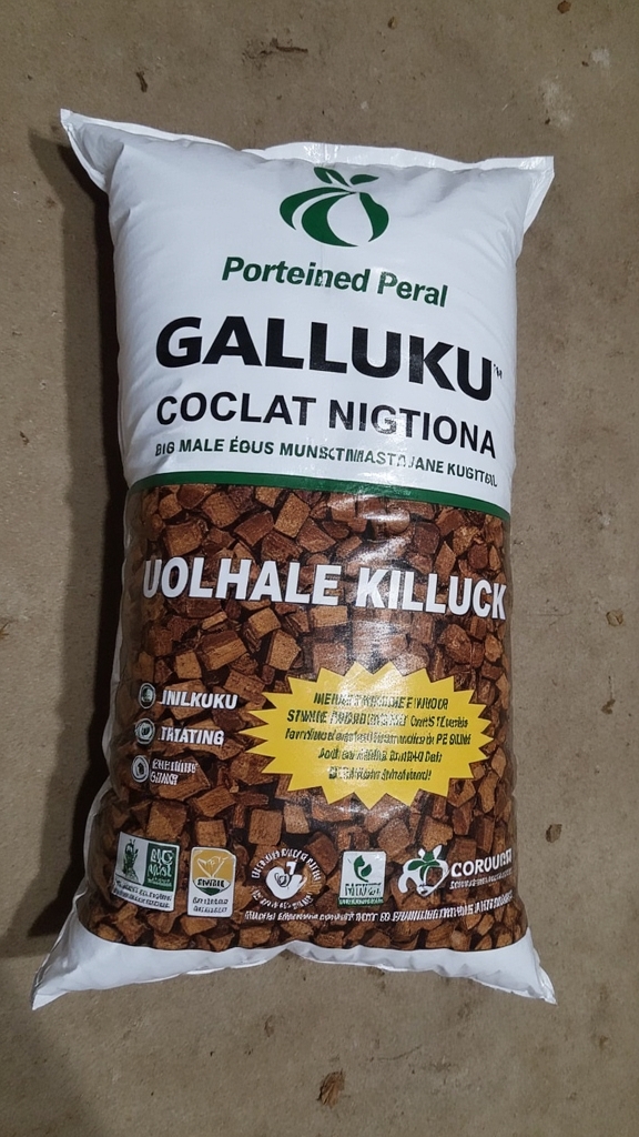 GALUKU LANLA coconut Husk chips  use Mulch On your Garden  