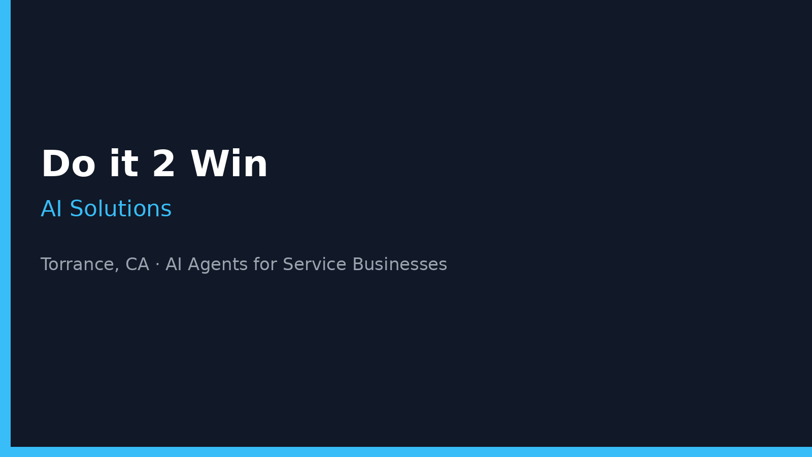 Can an AI agent answer calls, book appointments, and follow up with leads for a Torrance, CA service business?