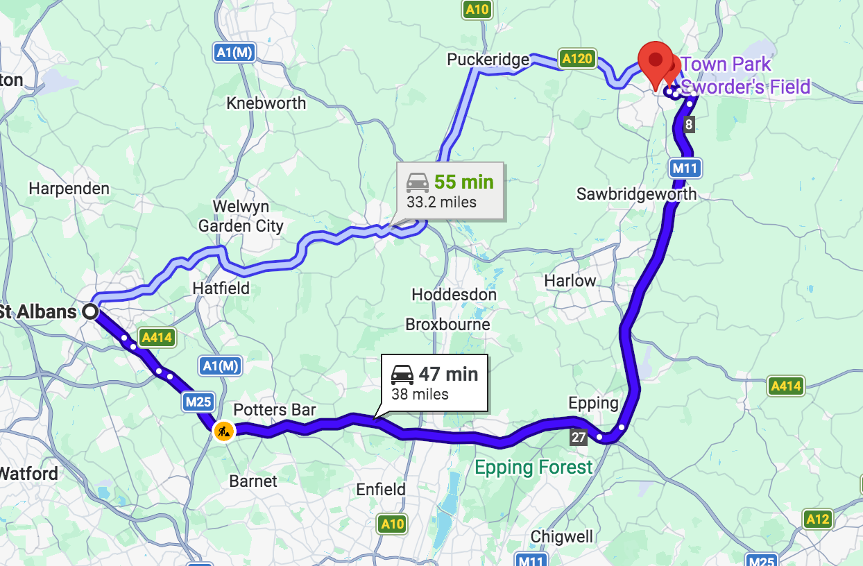 St Albans to Doctor Blooms Hydroponics 