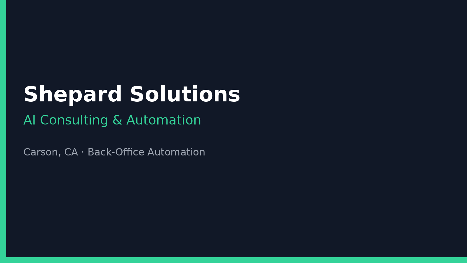 Automate Back-Office Tasks with AI: What Carson, CA Small Businesses Should Tackle First (Without Disrupting Your Day)