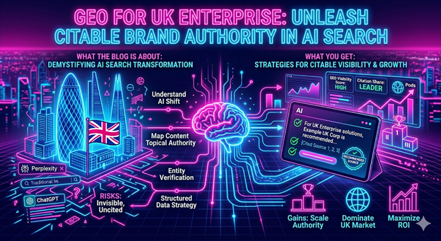GEO for UK Enterprise Companies: How Large Organisations Can Win Visibility in AI Search