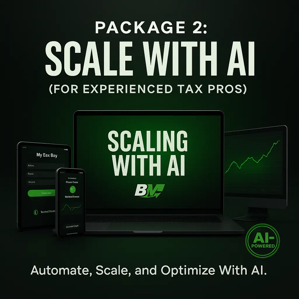 Be Mogul Tax Pros Package 2