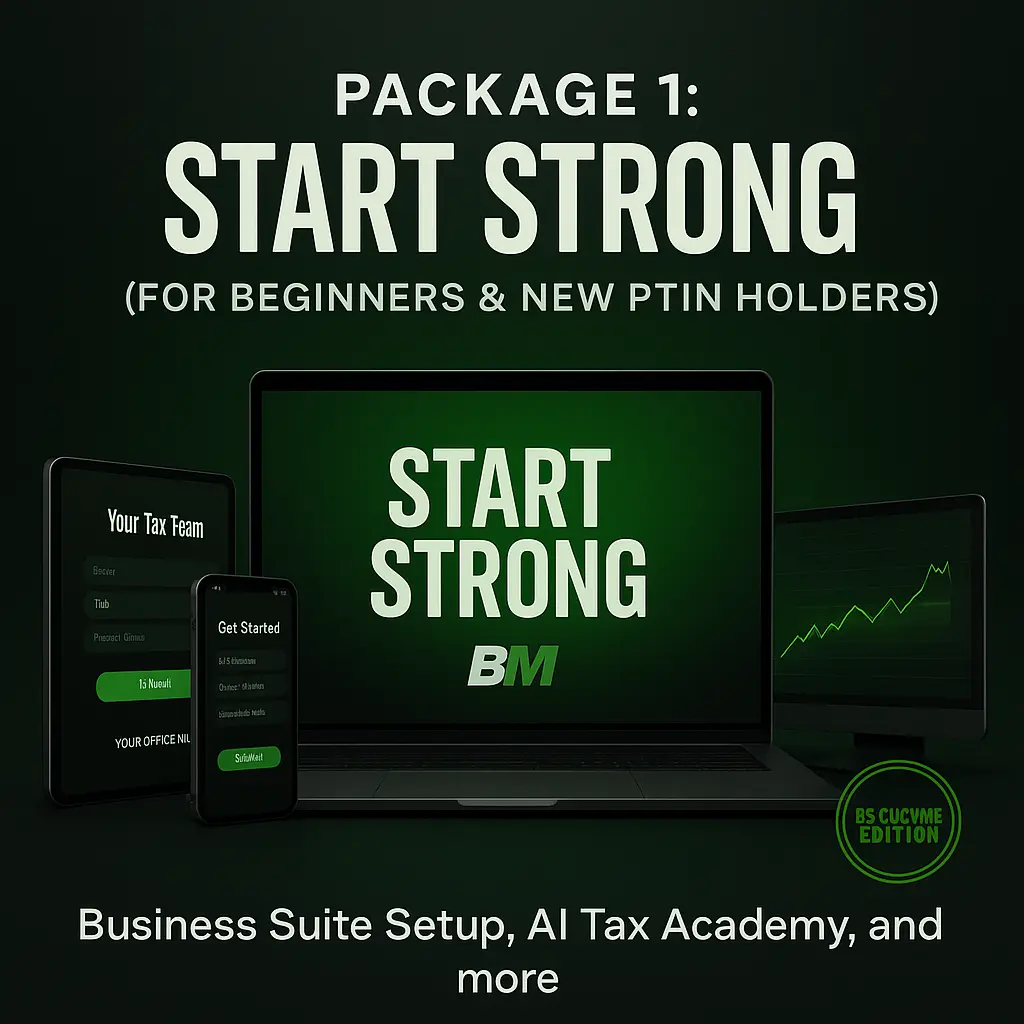Be Mogul Tax Pros Package 1