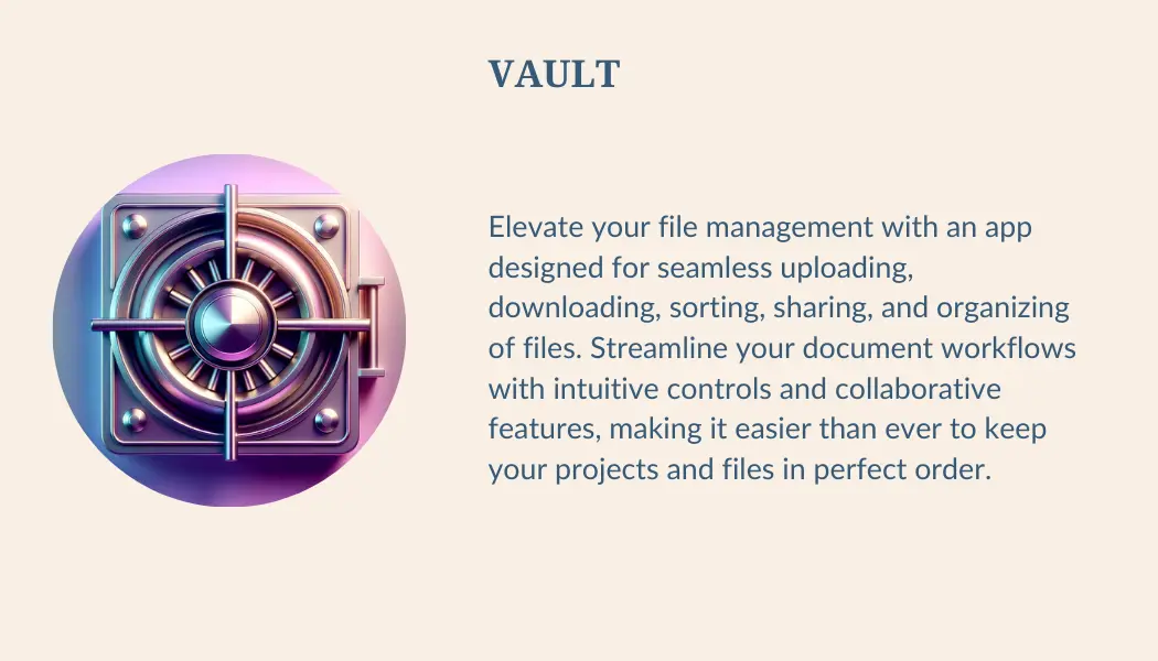 picture of a vault for the "vault" icon button.