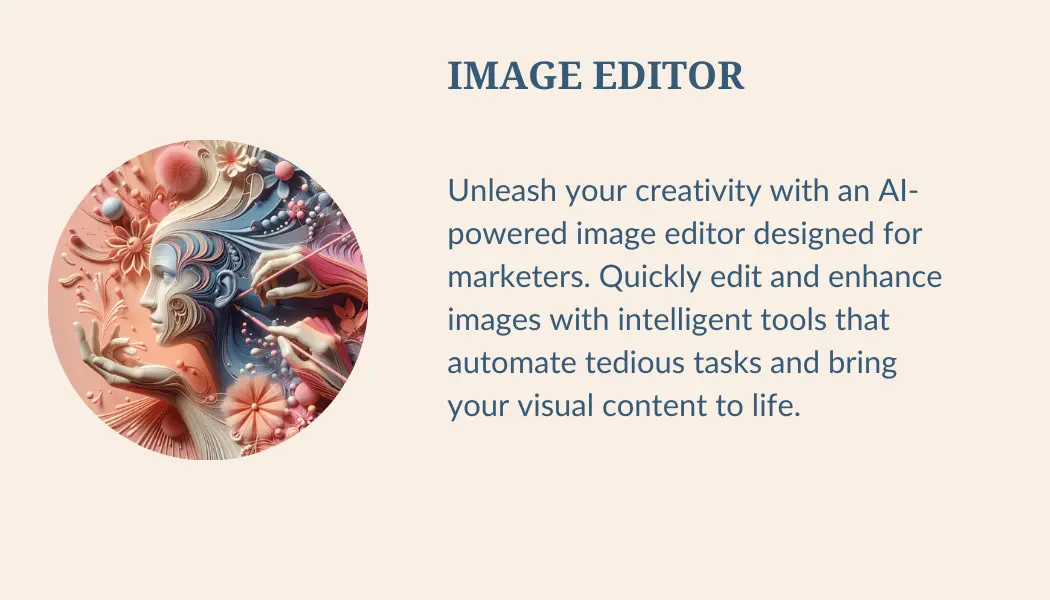 A colorful image of a woman being created with art tools for image editor.