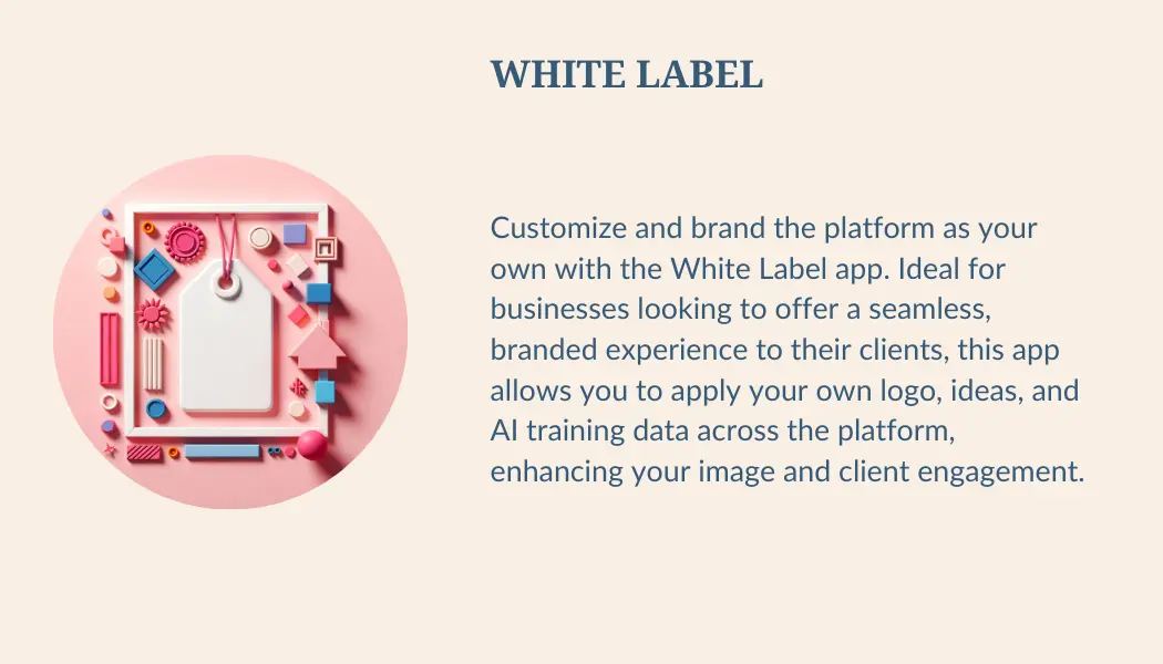 A white price tag for the white label icon.