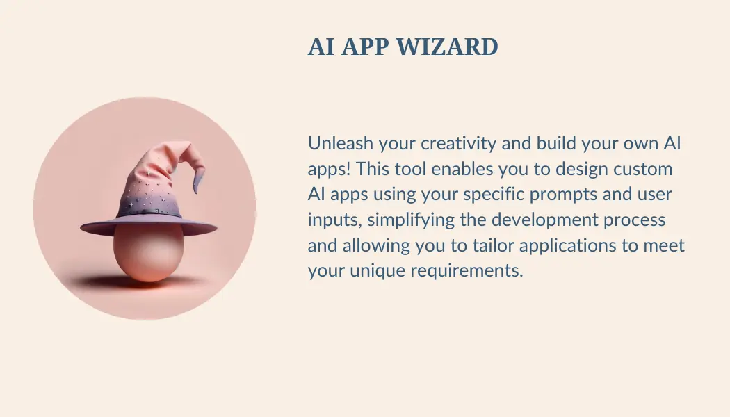 A cartoon wizard for the ai app wizard.