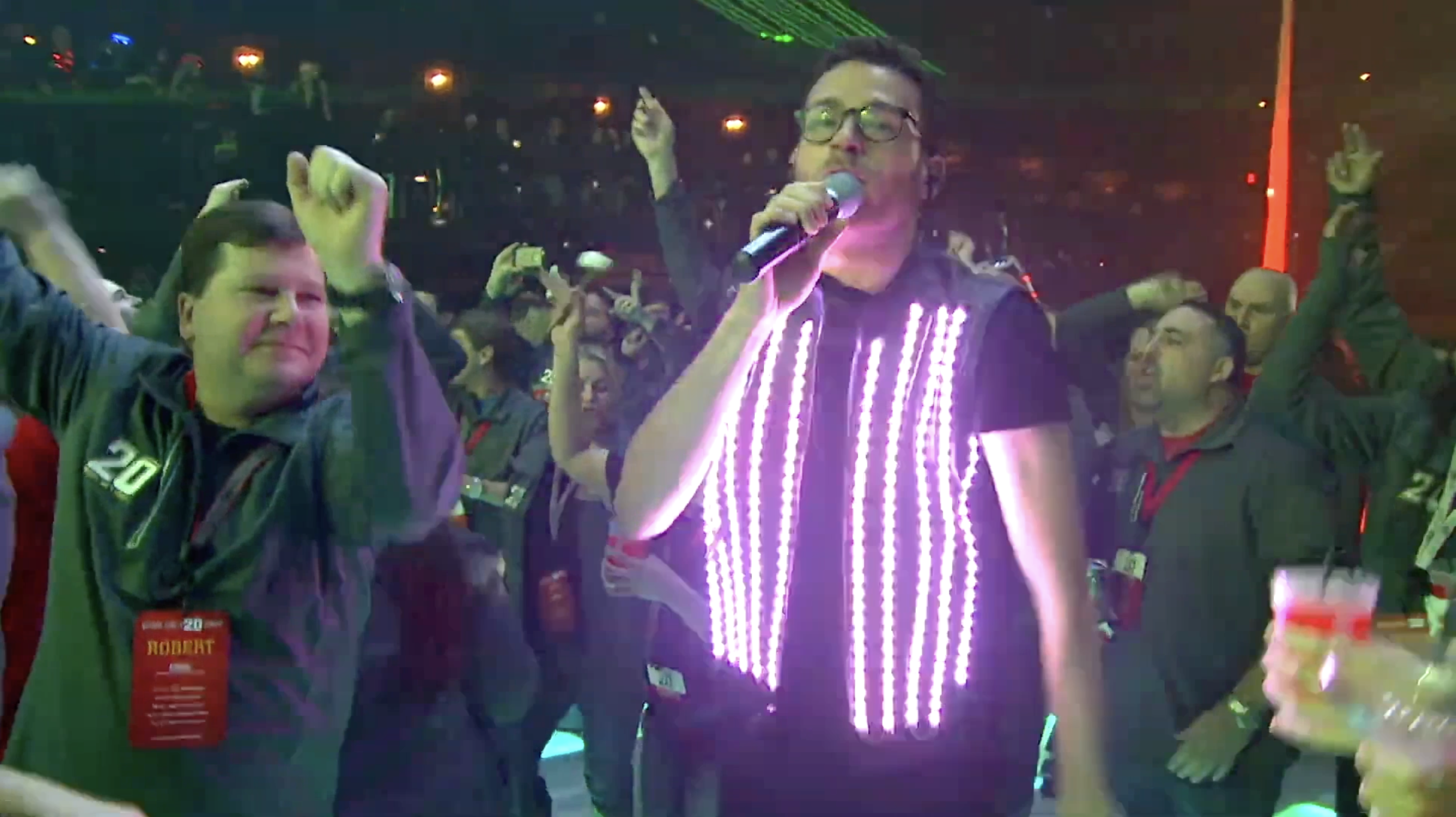 High-end corporate event with Party Echelon band entertaining international guests