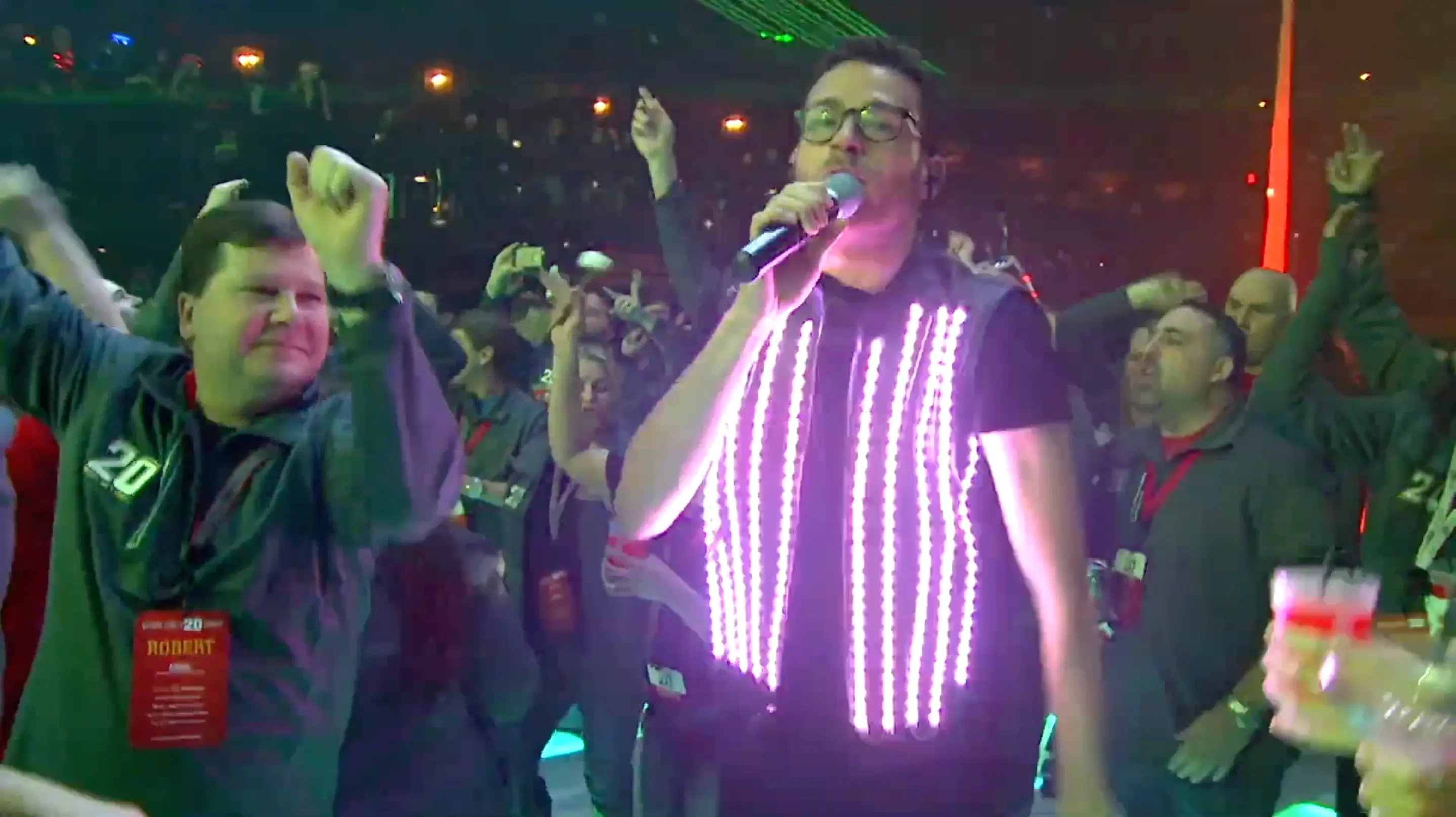 High-end corporate event with Party Echelon band entertaining international guests