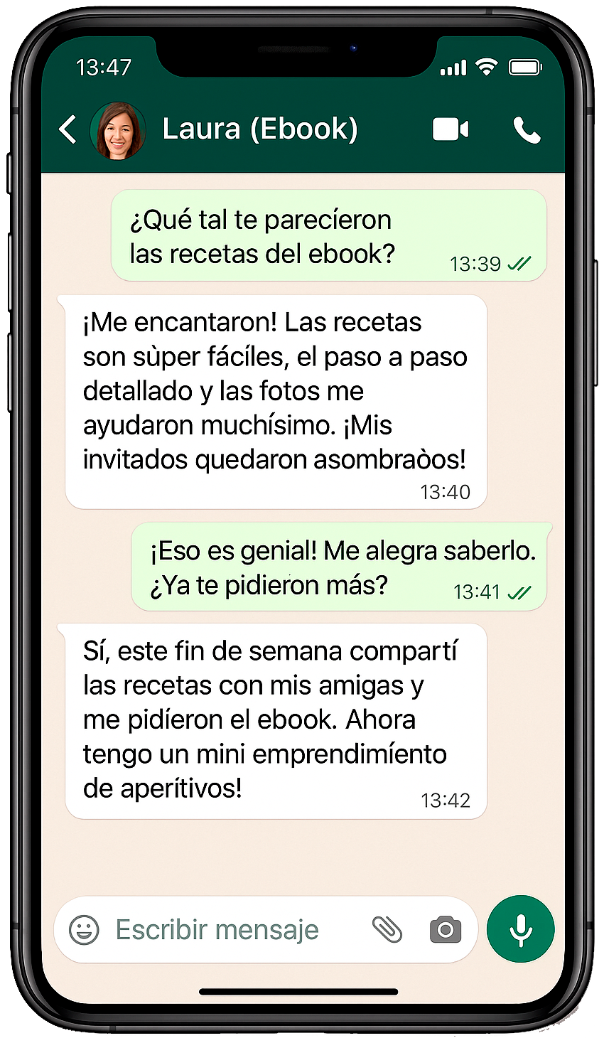 Testimonio WhatsApp 1
