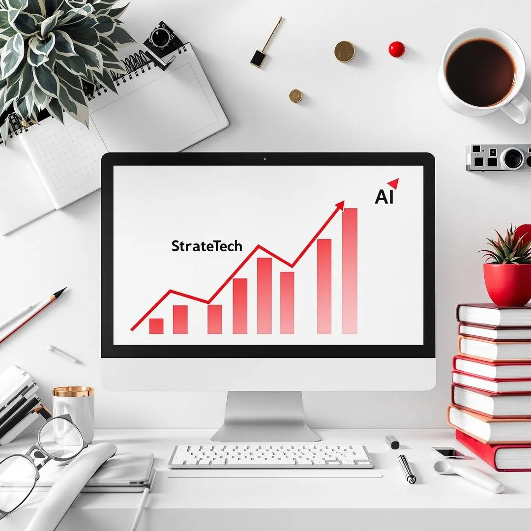 Business website infrastructure dashboard displaying performance growth chart, structured hosting environment, and managed digital presence system installed by StrateTech for operators who prefer execution over DIY technology.