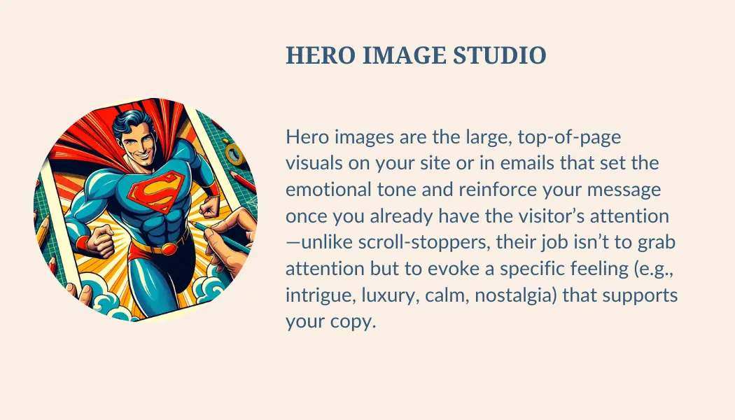 Info on Hero Studio Image maker