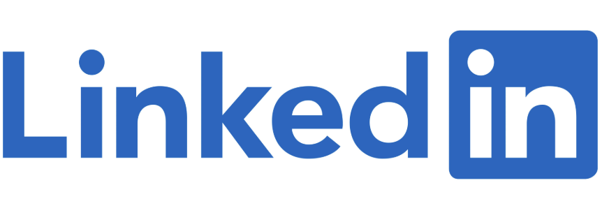 LinkedIn logo in blue, representing the professional networking platform used for marketing, personal branding, and social selling