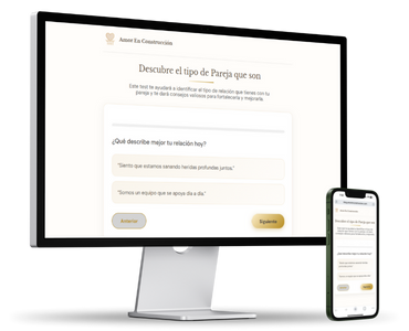 Página web diseñada para Test a Parejas - Proyecto de diseño web que incrementó ventas de E-books