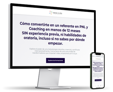 Sitio web profesional para Academia de PNL - Diseño web que transmite confianza y genera consultas