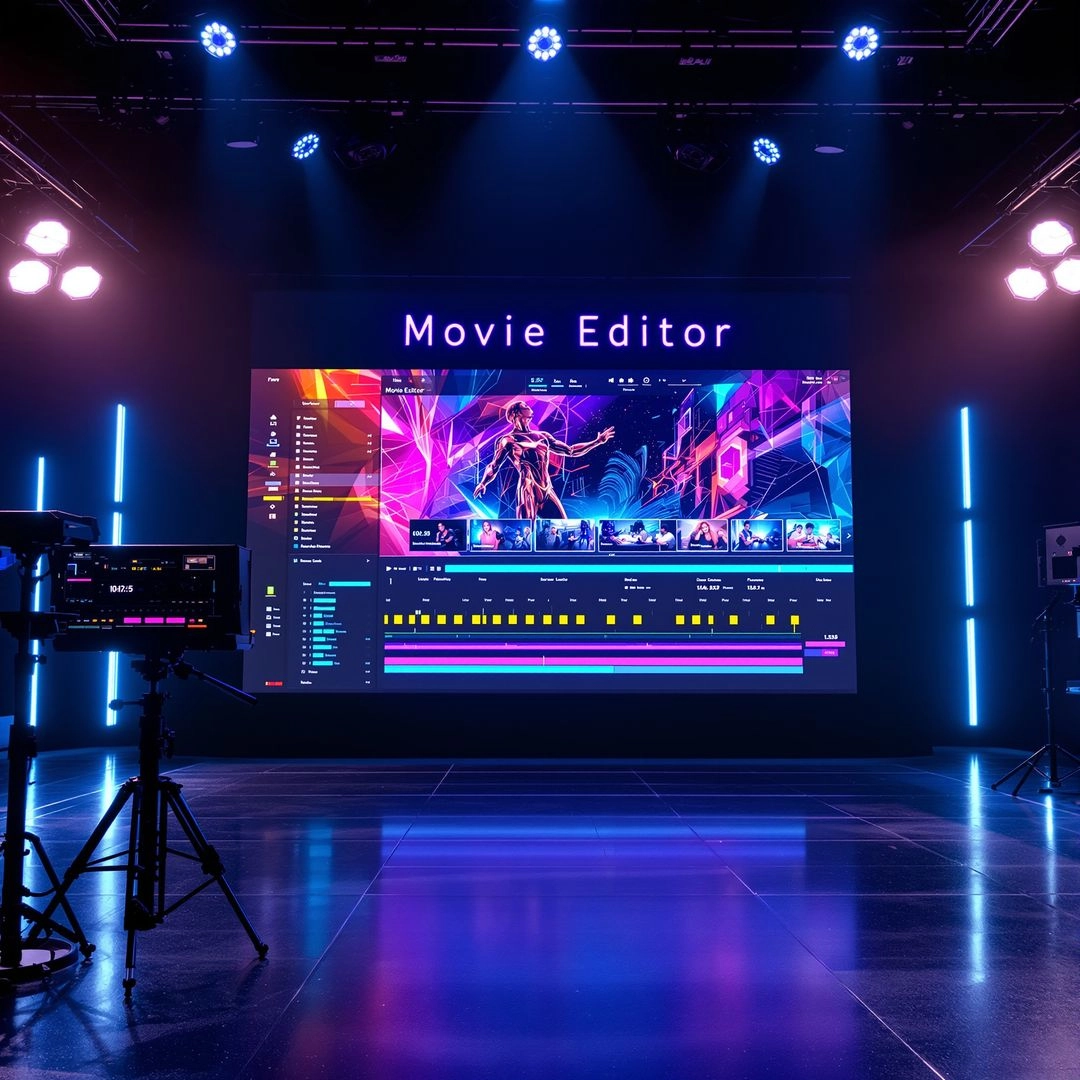 Movie Editor App by Jeeya.ai – AI-powered video editing tool for creating professional films, ads, and social media content quickly and easily