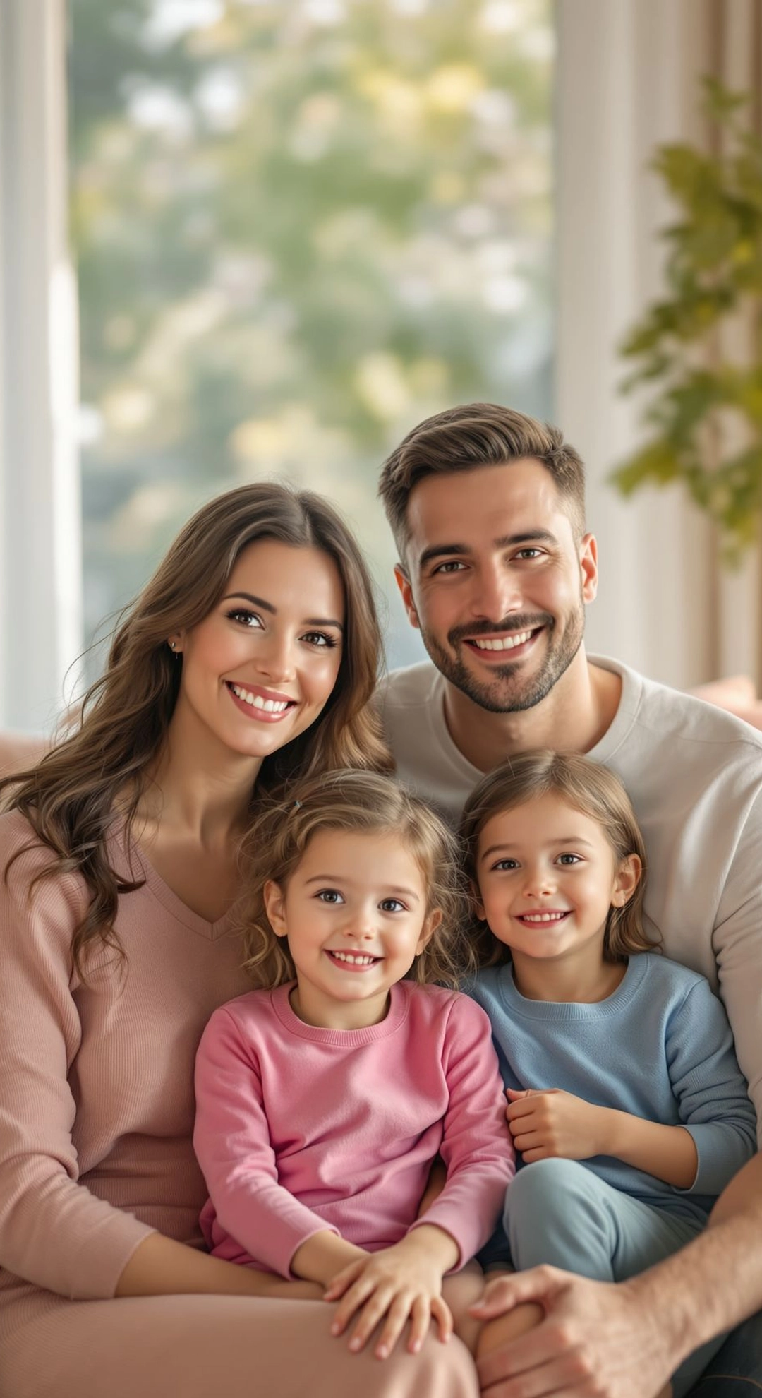 A happy family portrait