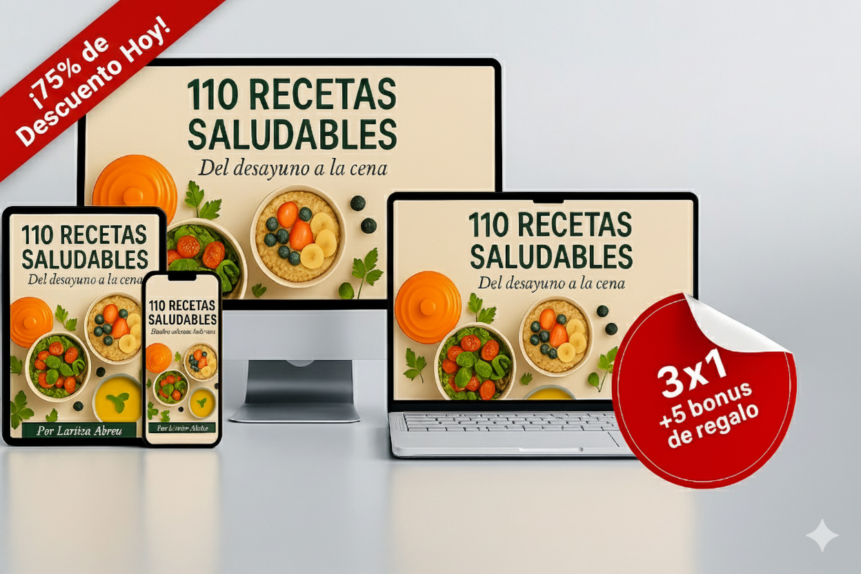 Combo Recetas Saludables 3x1