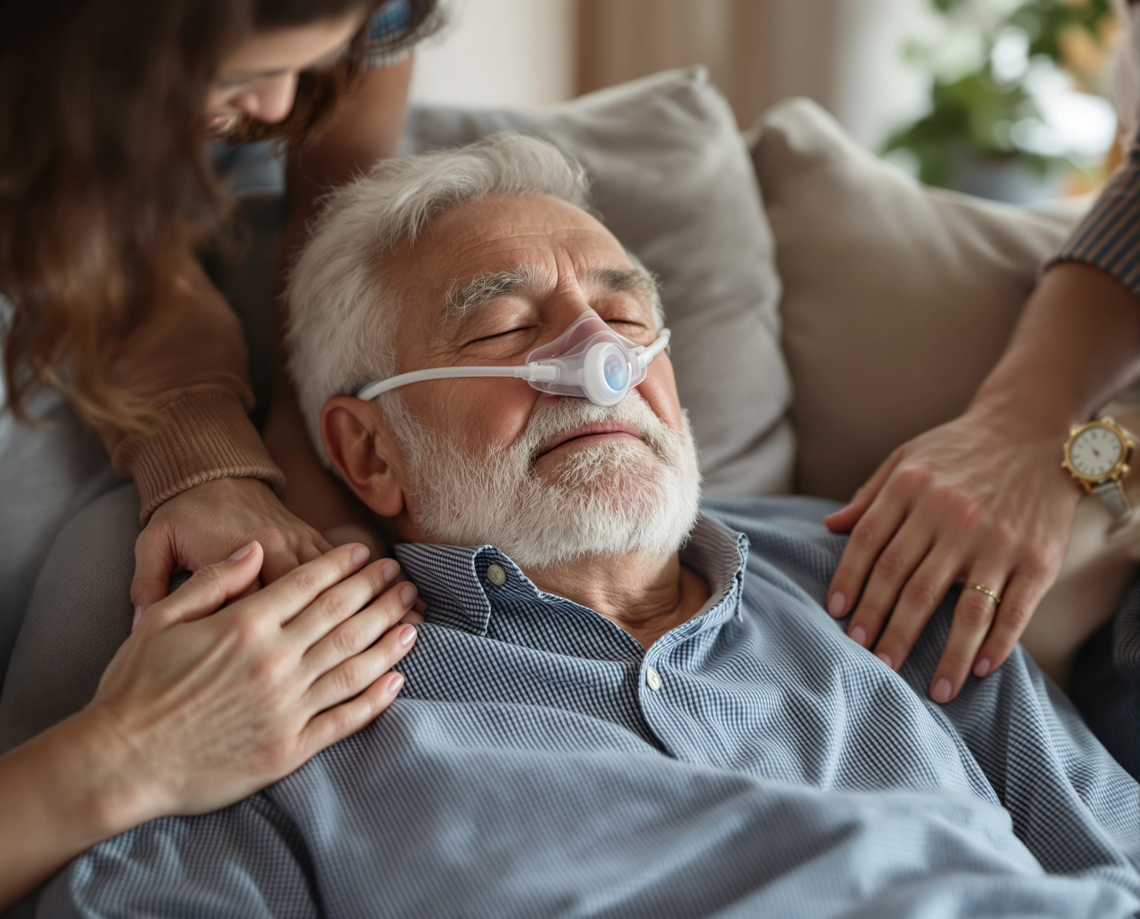 Older adult at his life's last stage