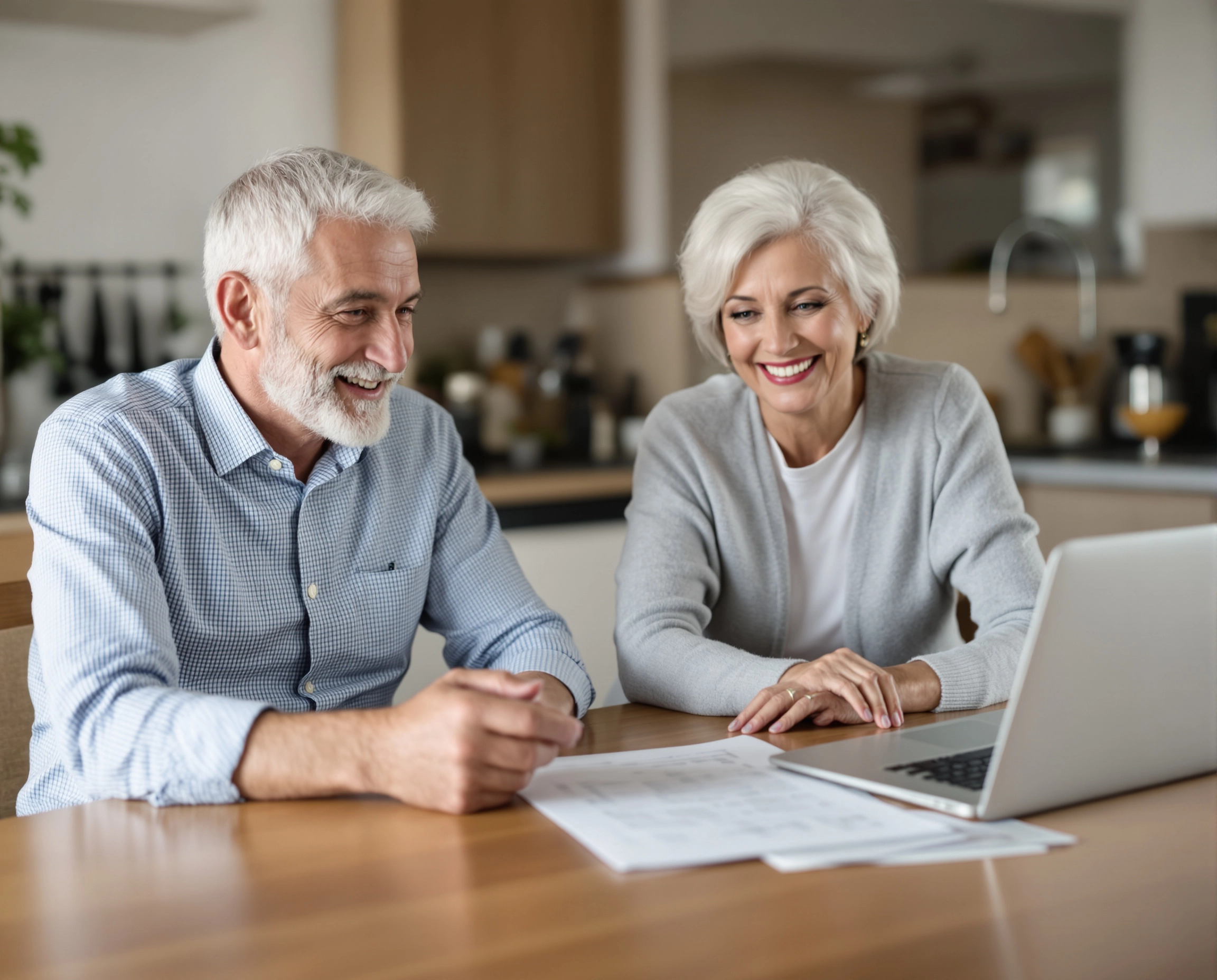 Older couple taking reverse mortgages