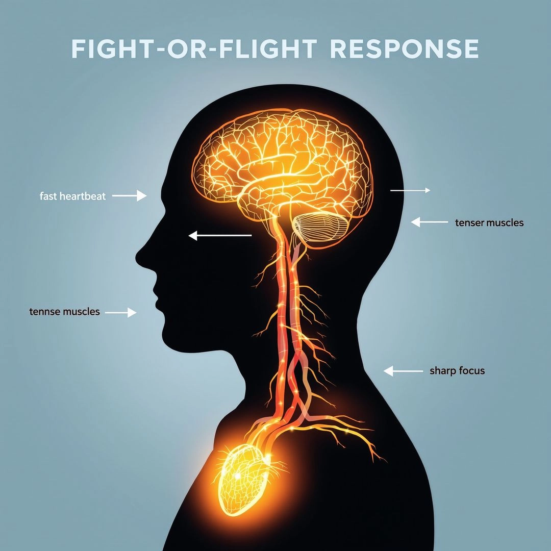Illustration showing stress
