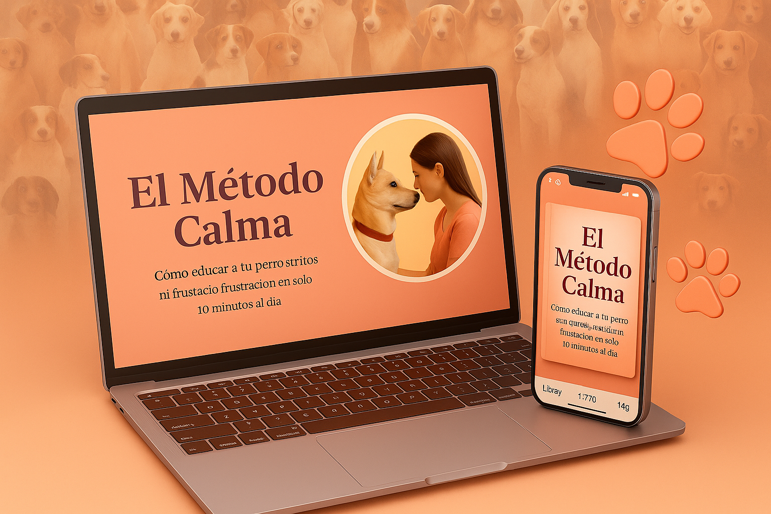 Ebook El Método Calma en laptop