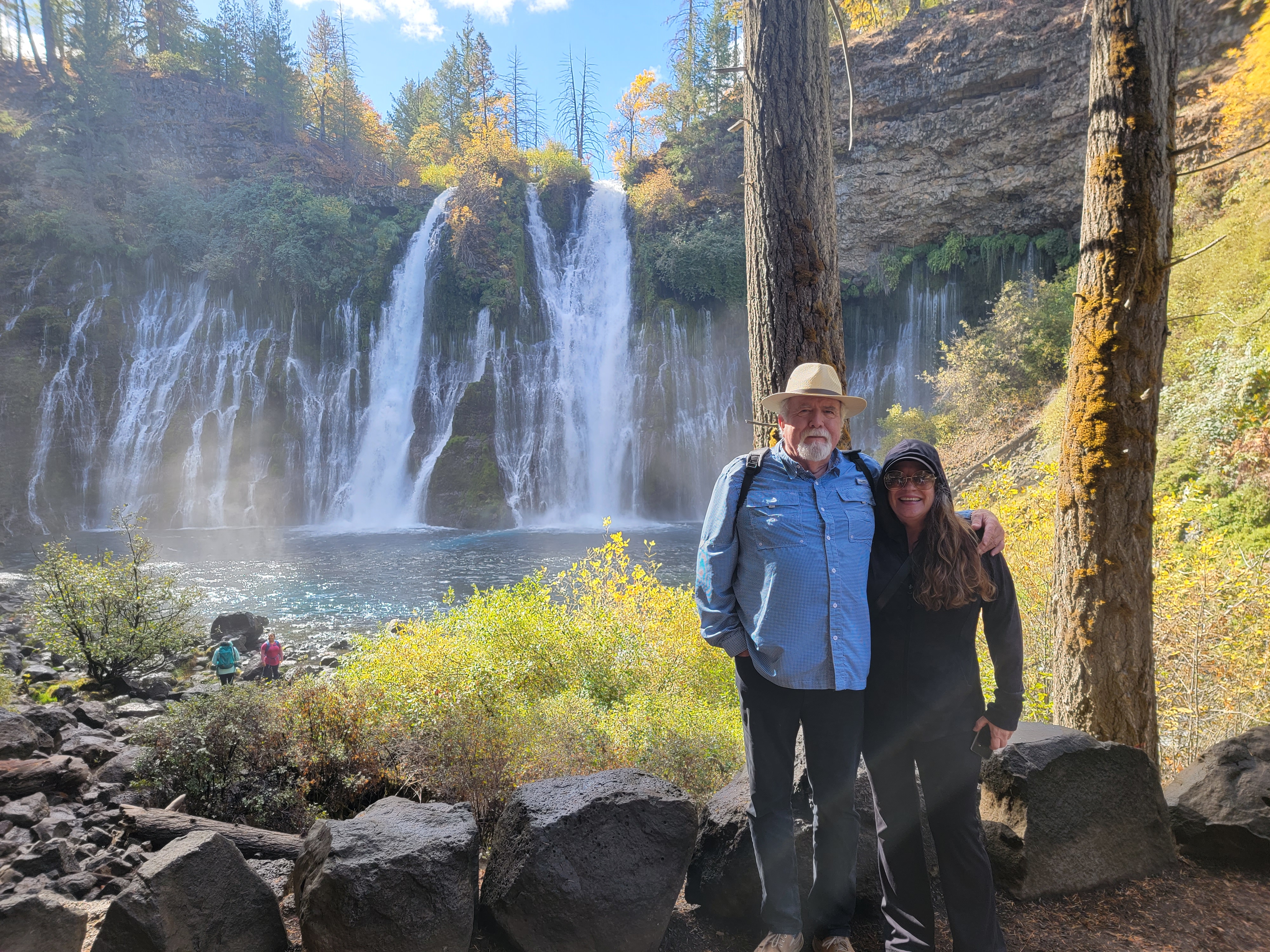 Larry and Martine at Burney Falls