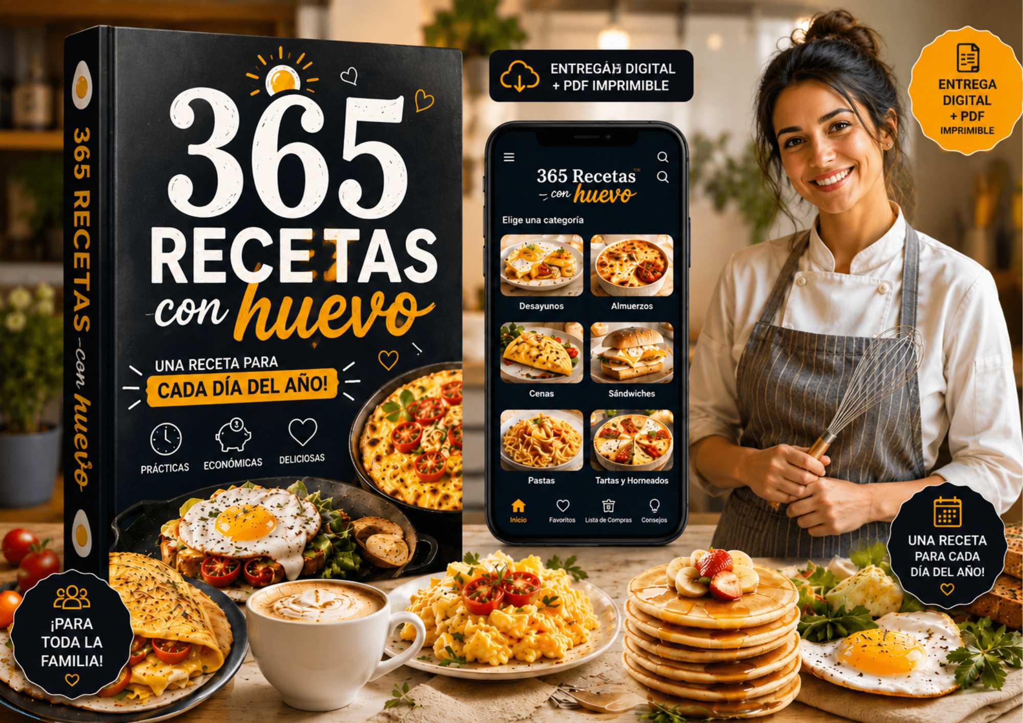 365 Recetas Deliciosas con Huevo