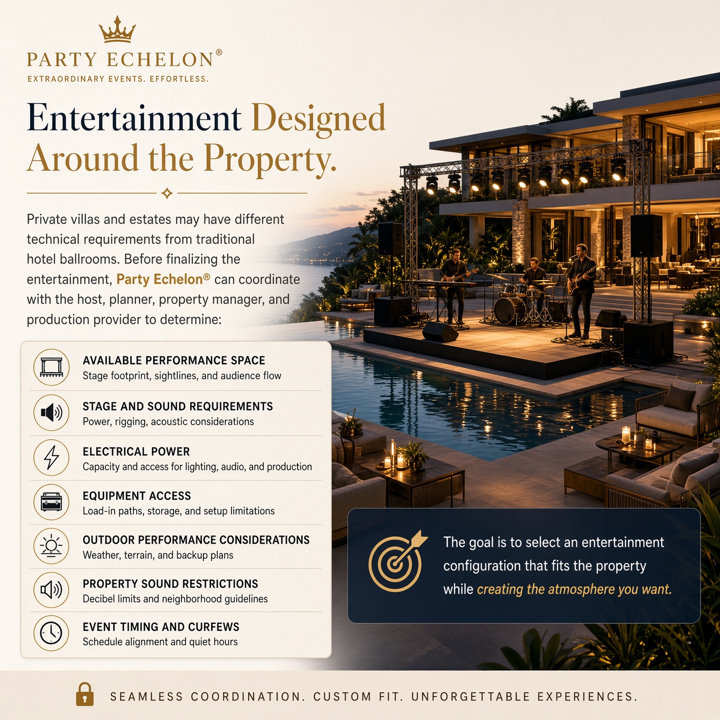 Entertainment Designed Around the Property