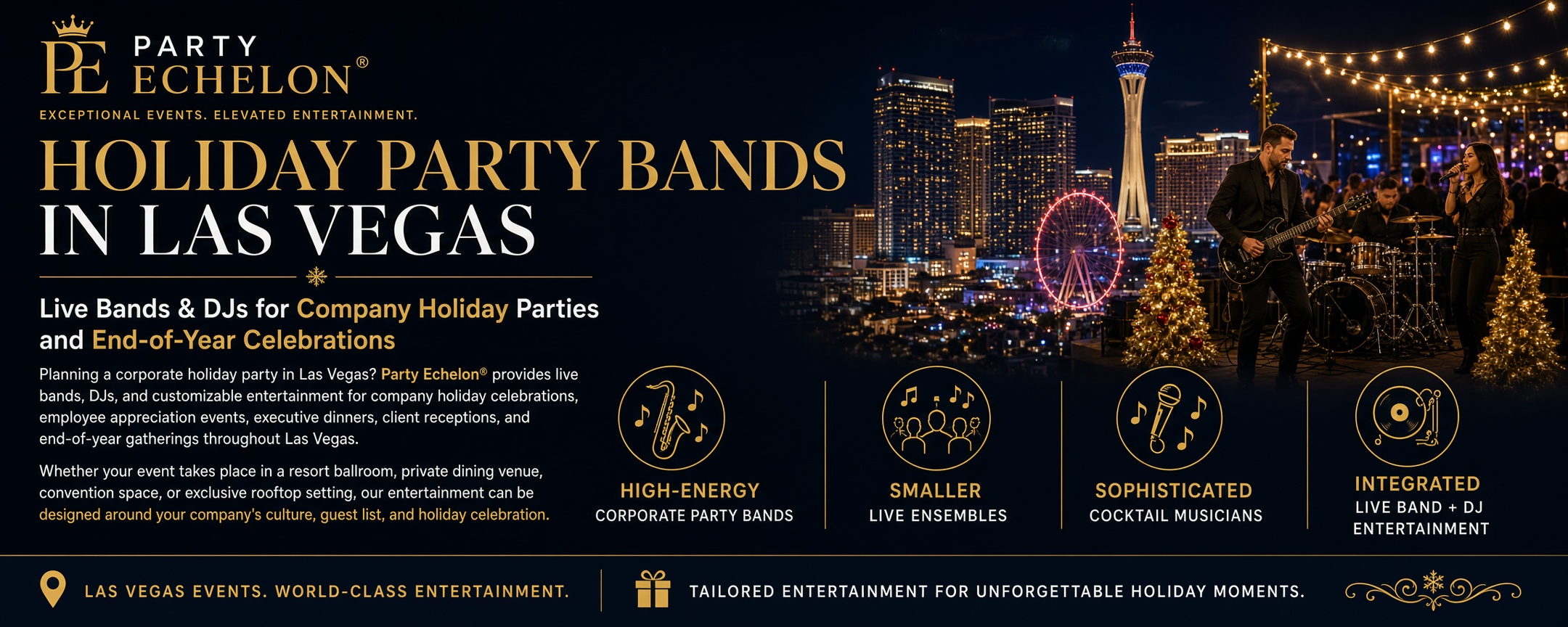 Holiday Party Bands in Las Vegas