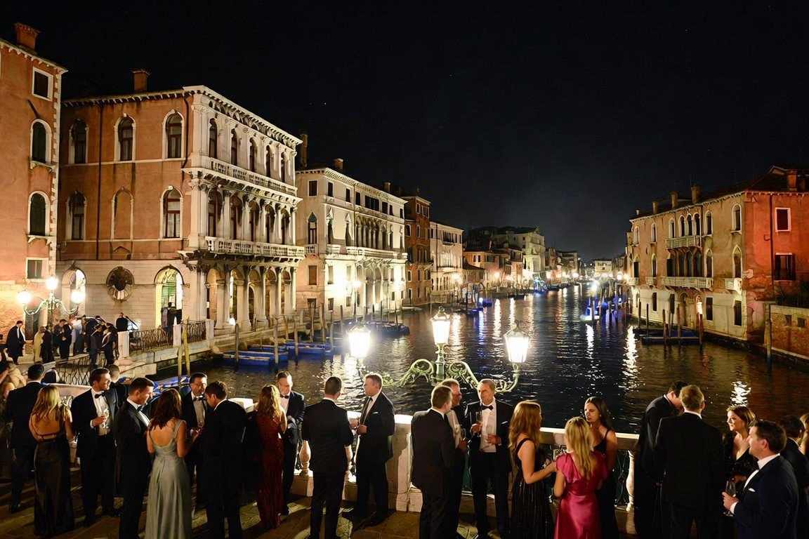 Party Echelon® performing at a luxury destination wedding in Venice, Italy.