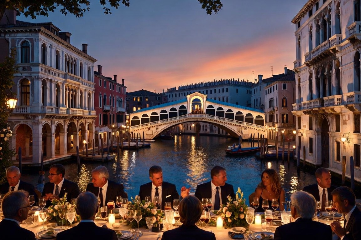 Party Echelon® performing at a luxury destination wedding in Venice, Italy.