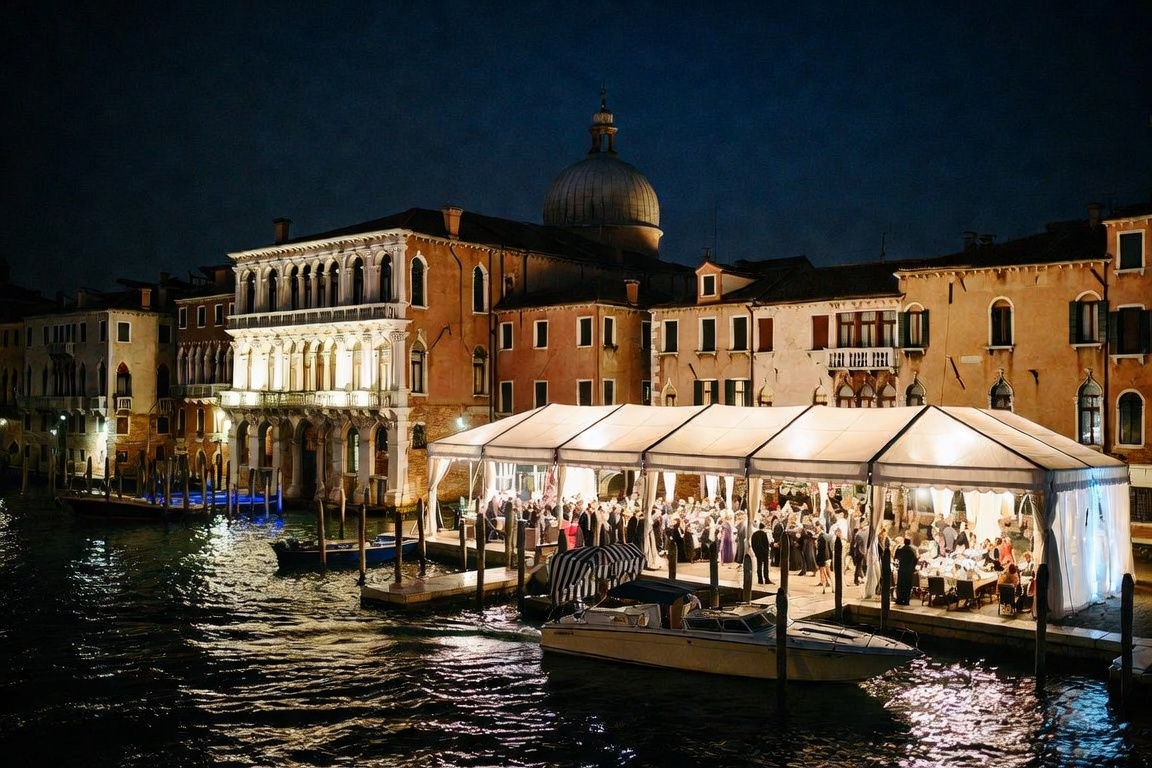 Party Echelon® performing at a luxury destination wedding in Venice, Italy.