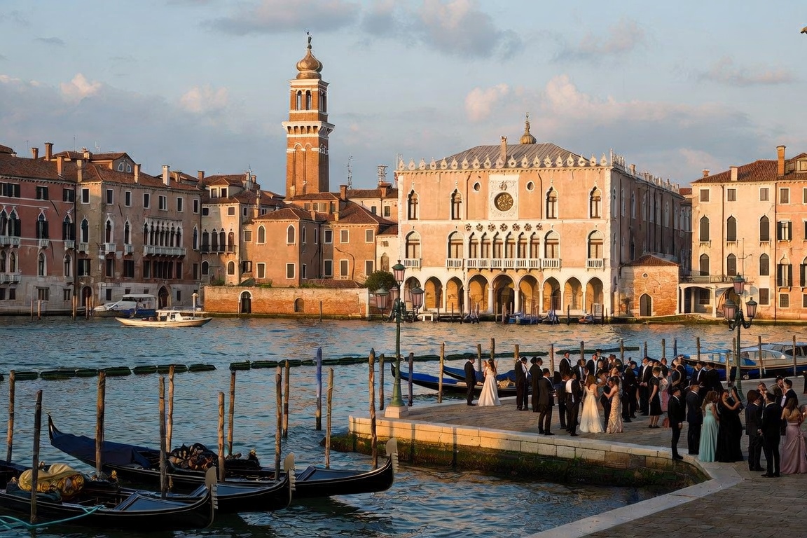 Party Echelon® performing at a luxury destination wedding in Venice, Italy.