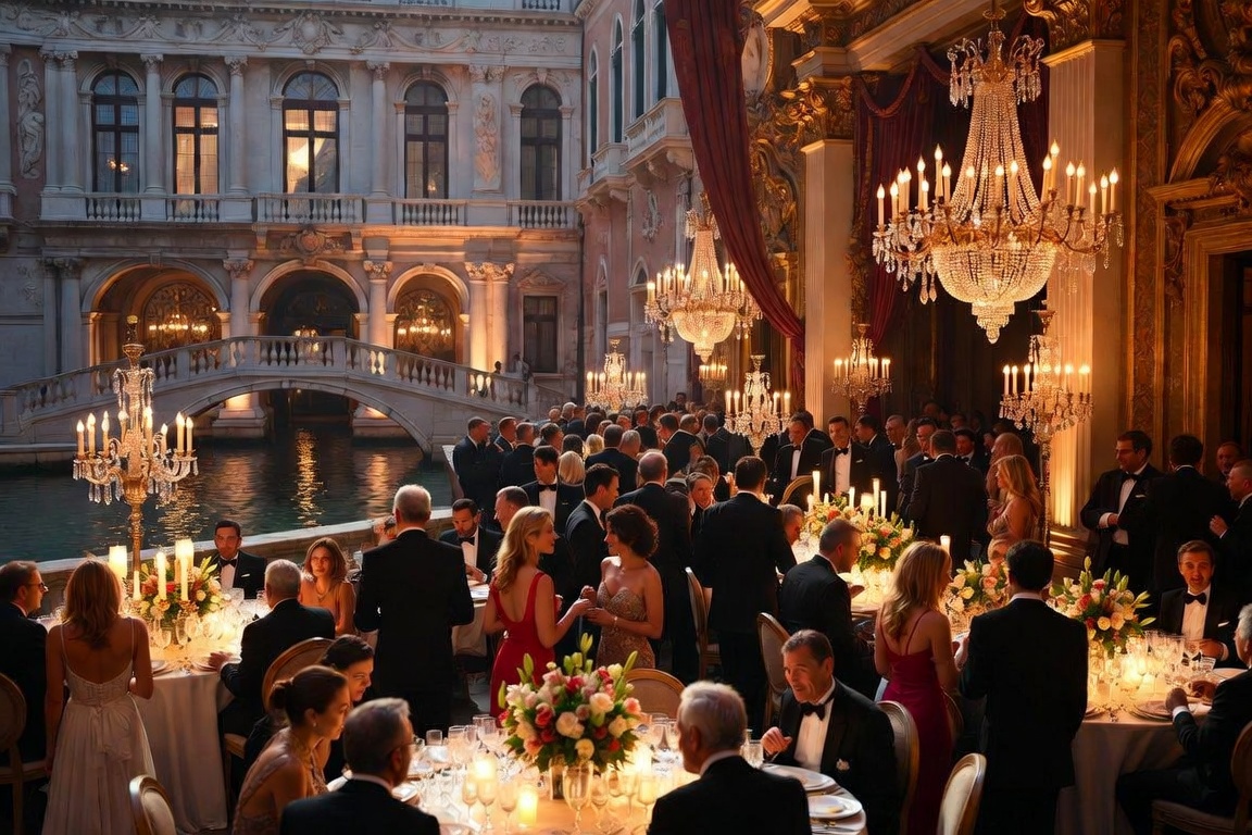 Party Echelon® performing at a luxury destination wedding in Venice, Italy.