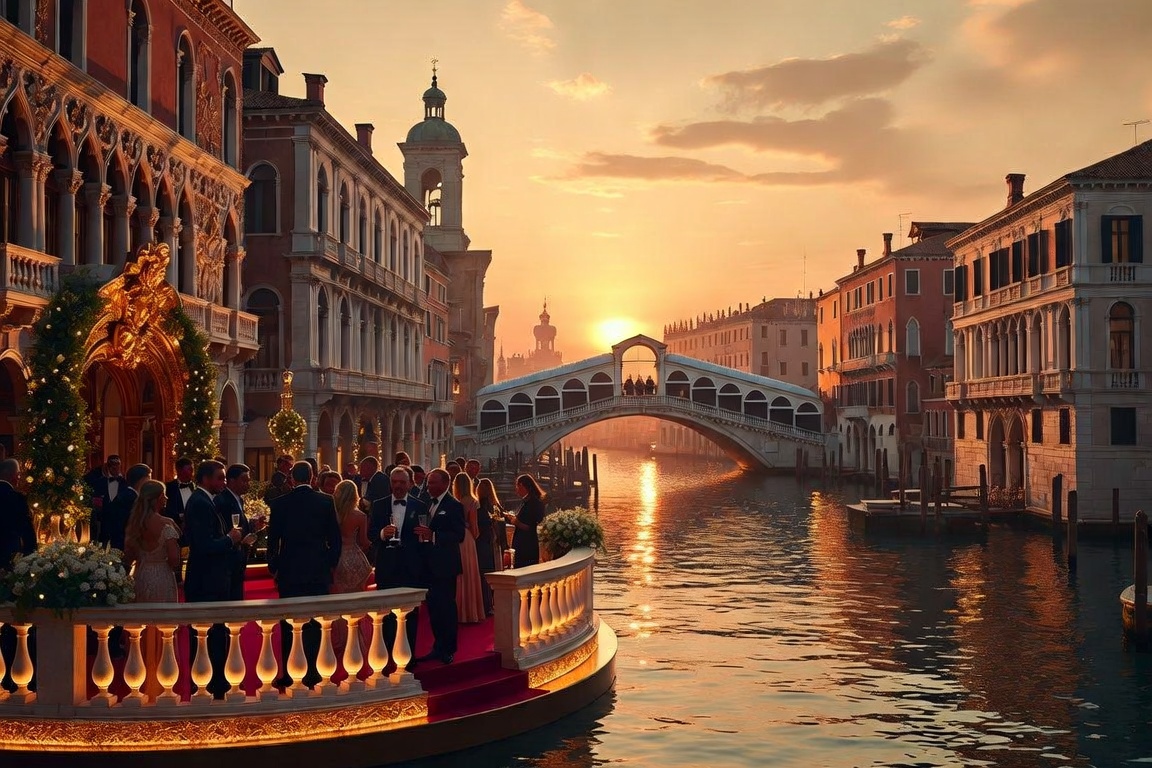 Party Echelon® performing at a luxury destination wedding in Venice, Italy.