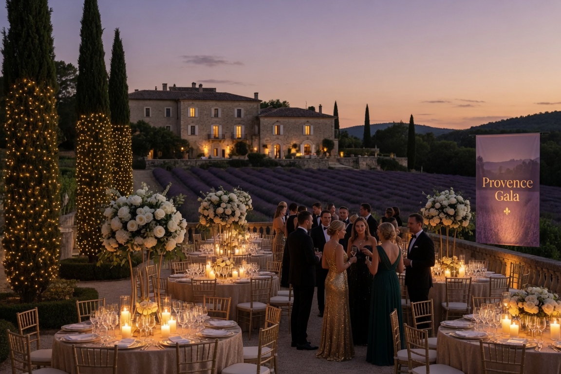Party Echelon® performing at a luxury destination wedding in Provence, France