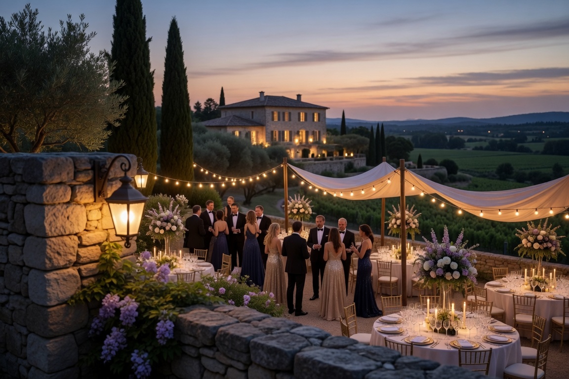 Party Echelon® performing at a luxury destination wedding in Provence, France