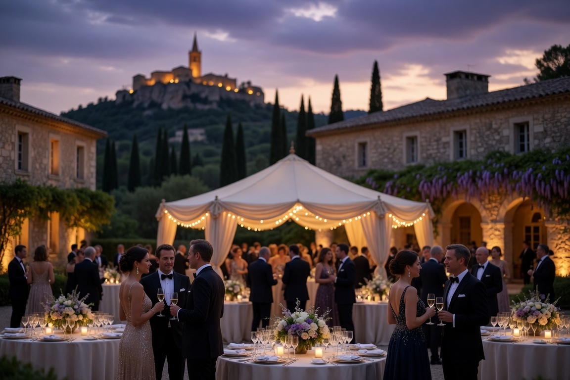 Party Echelon® performing at a luxury destination wedding in Provence, France