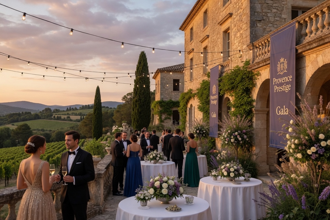 Party Echelon® performing at a luxury destination wedding in Provence, France
