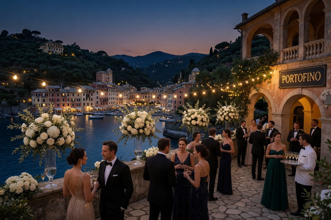 Party Echelon® performing at a luxury destination wedding in Portofino, Italy