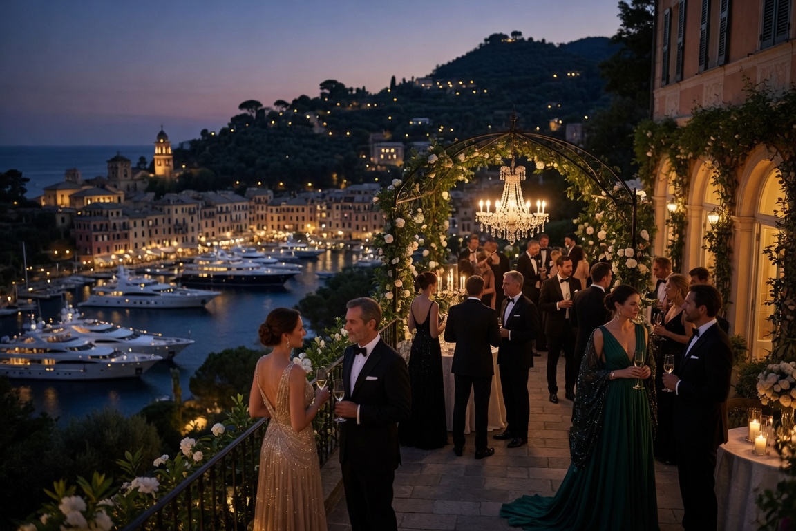 Party Echelon® performing at a luxury destination wedding in Portofino, Italy
