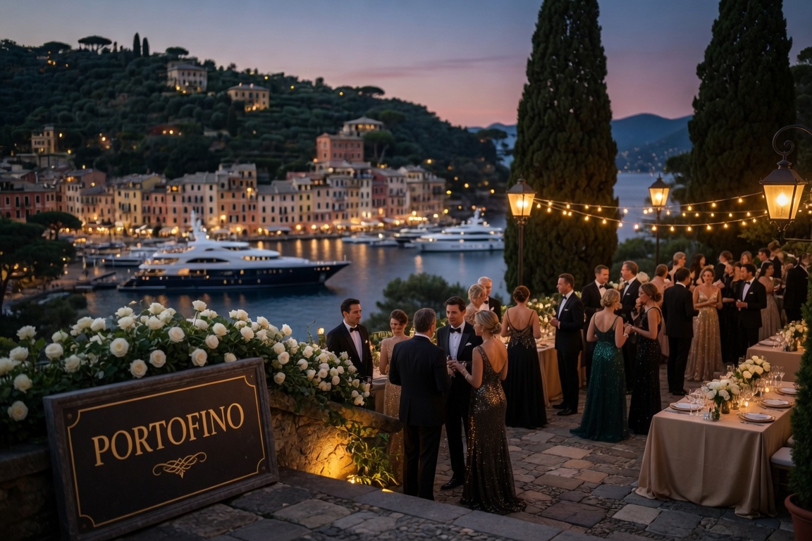 Party Echelon® performing at a luxury destination wedding in Portofino, Italy