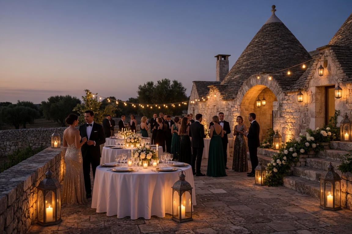 Party Echelon® performing at a luxury destination wedding in Puglia, Italy