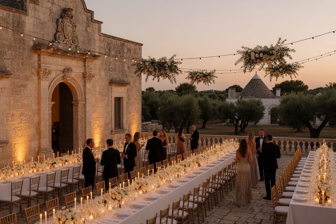 Party Echelon® performing at a luxury destination wedding in Puglia, Italy