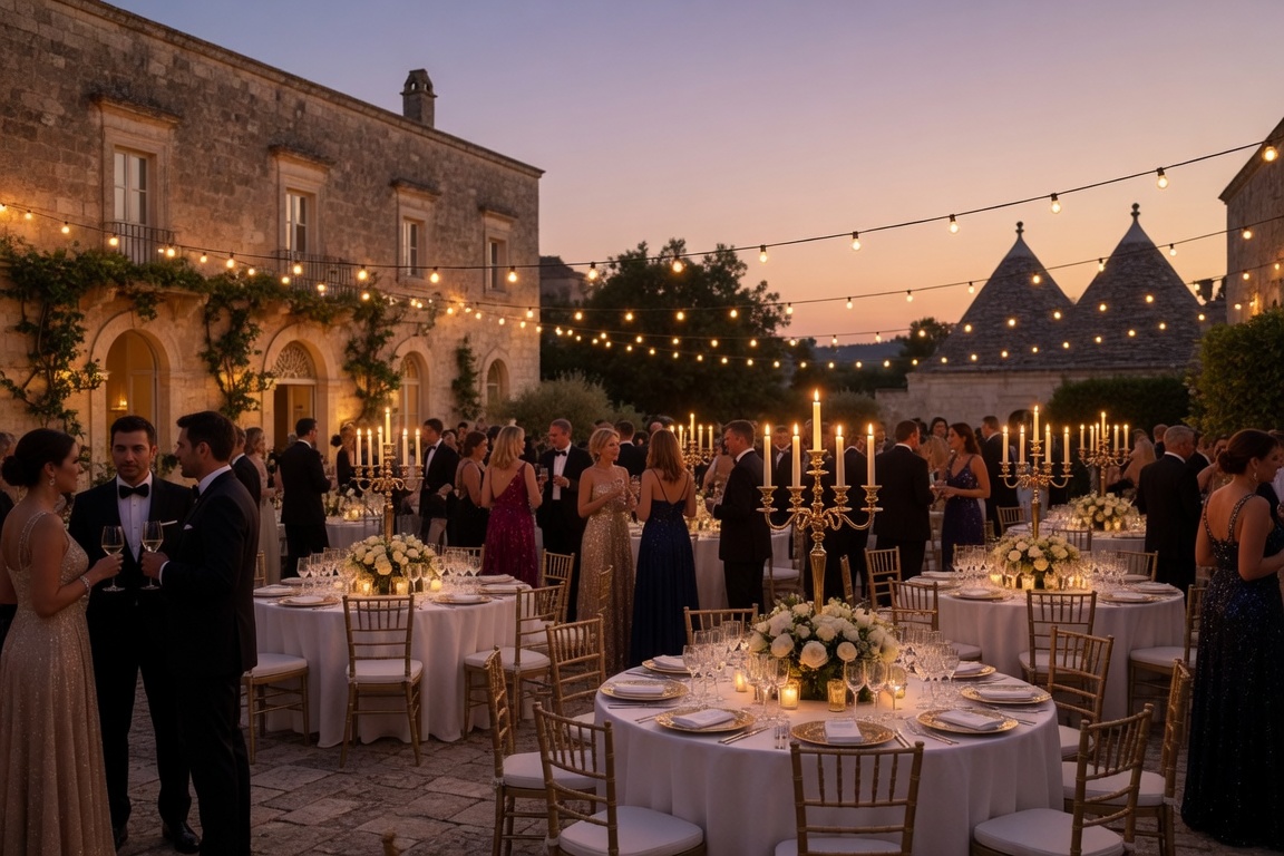 Party Echelon® performing at a luxury destination wedding in Puglia, Italy