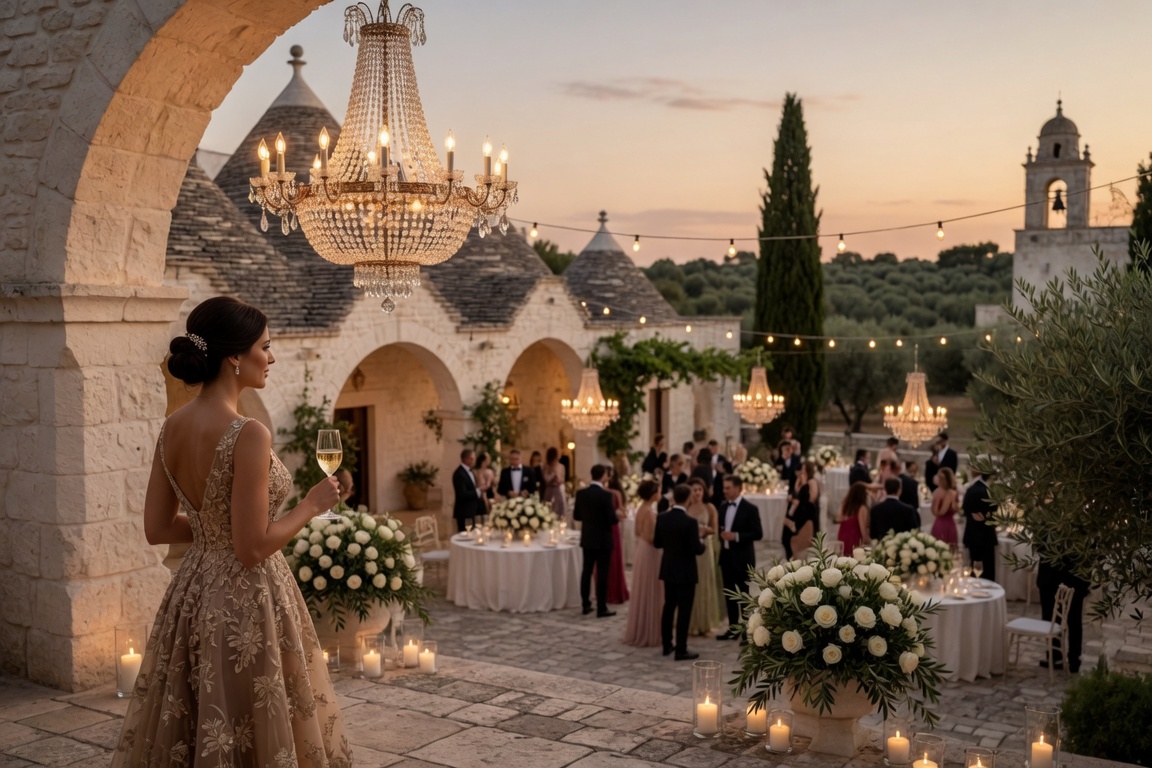 Party Echelon® performing at a luxury destination wedding in Puglia, Italy