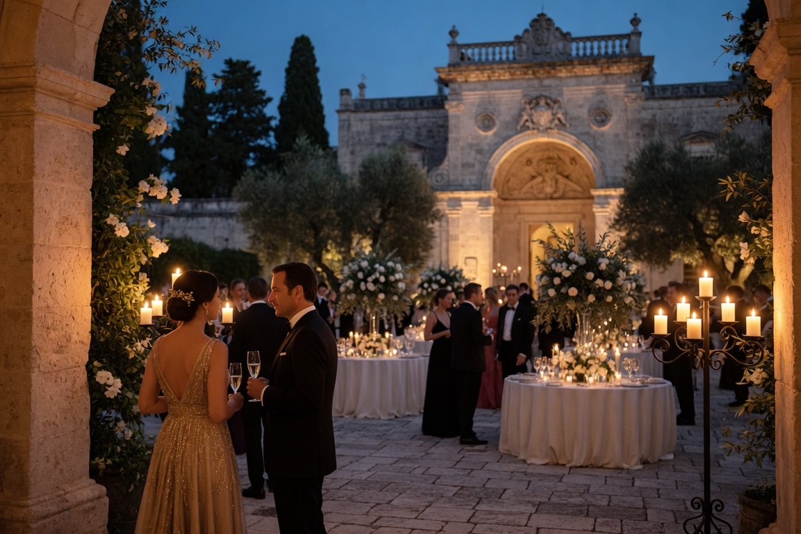 Party Echelon® performing at a luxury destination wedding in Puglia, Italy