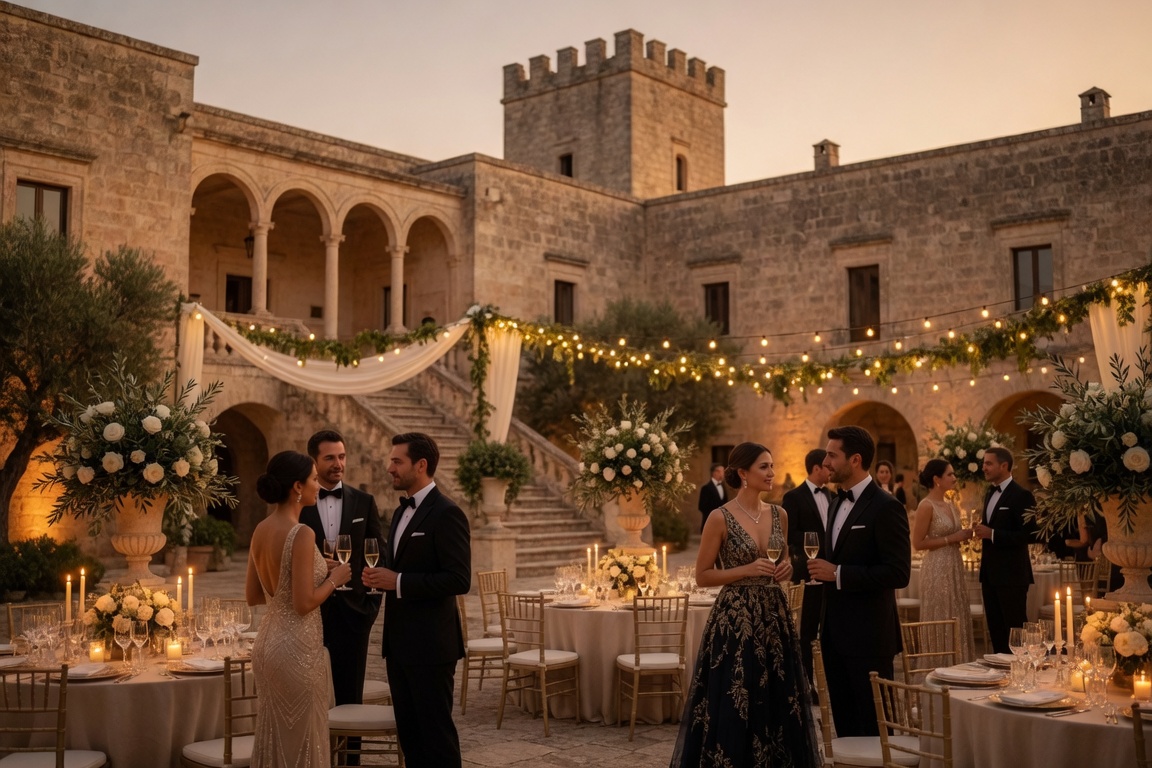Party Echelon® performing at a luxury destination wedding in Puglia, Italy